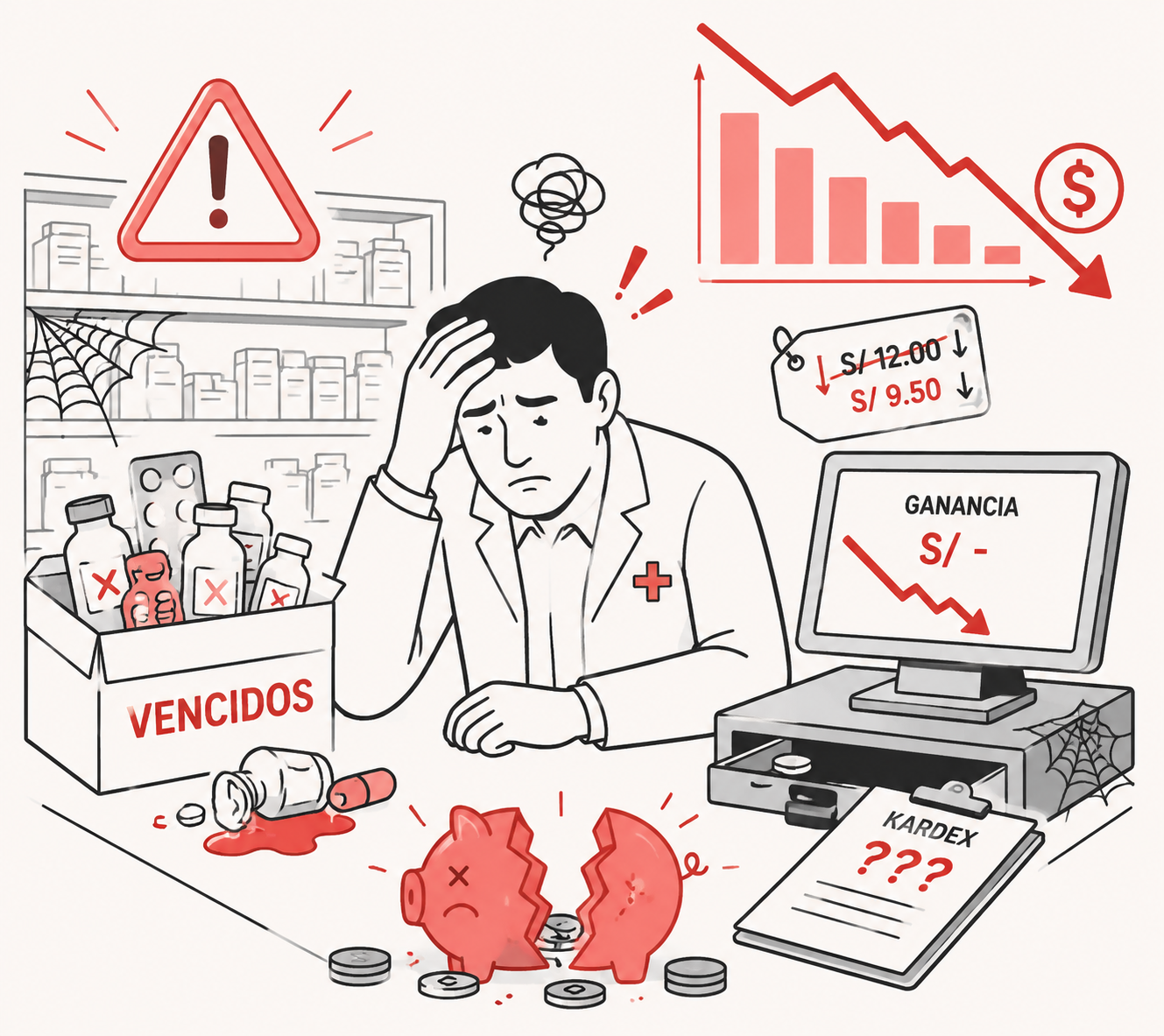 Control de inventario en Microsell Farma